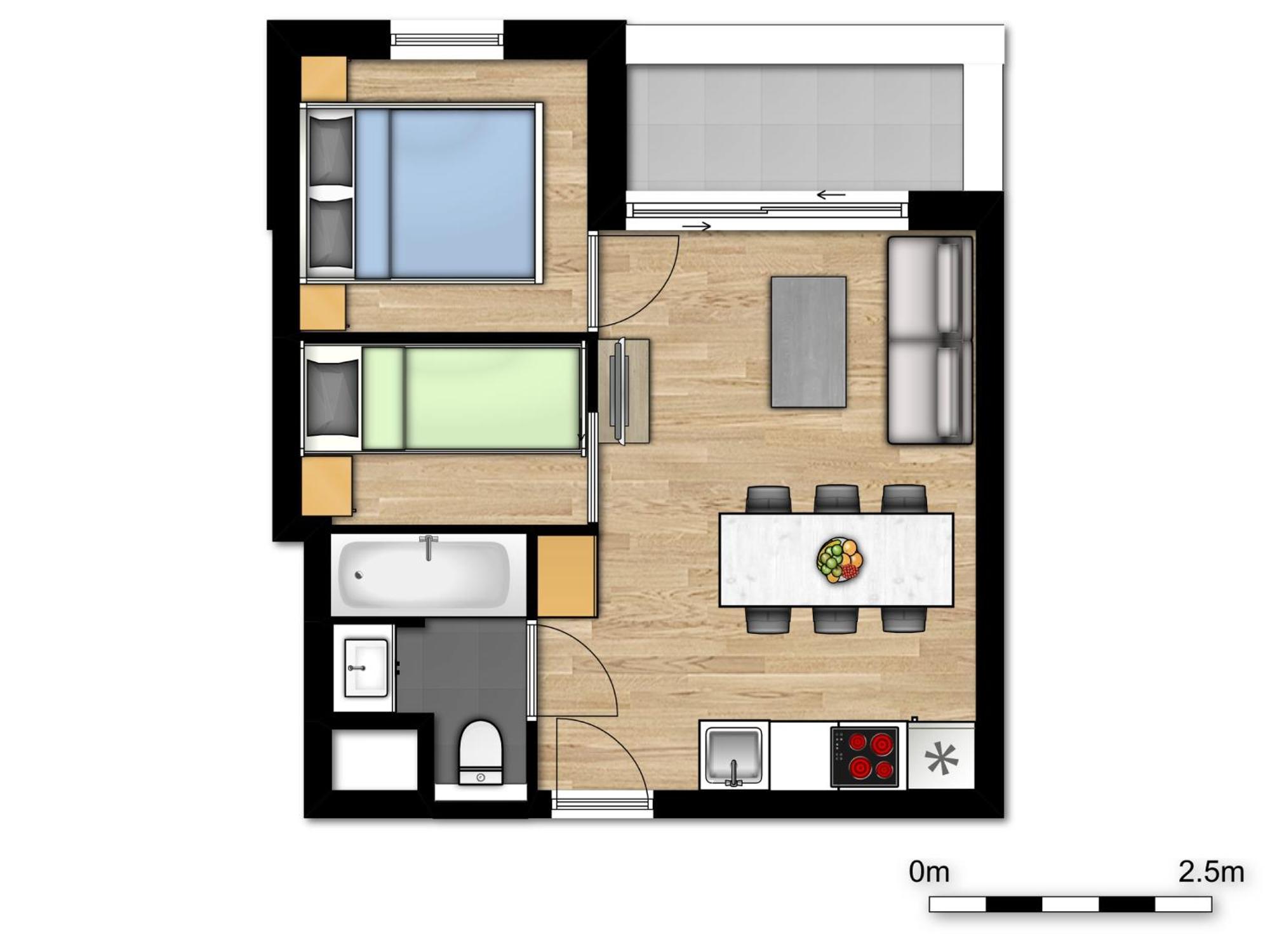 Holiday Suites Westende - ميدل كيرك الغرفة الصورة